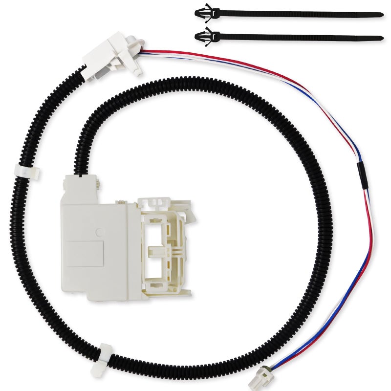 REEPLAR WH08X32657 WH08X31222 WH08X37937 Washer lid lock and harness for GE  replace 4963152 AP7033485 PD00070146. For Model GTW220ACK7WW GTW335ASN2WW GTW465ASN2WW GTW465ASN3WW GTW465ASN9WW HTW240ASK6WS - Image 1
